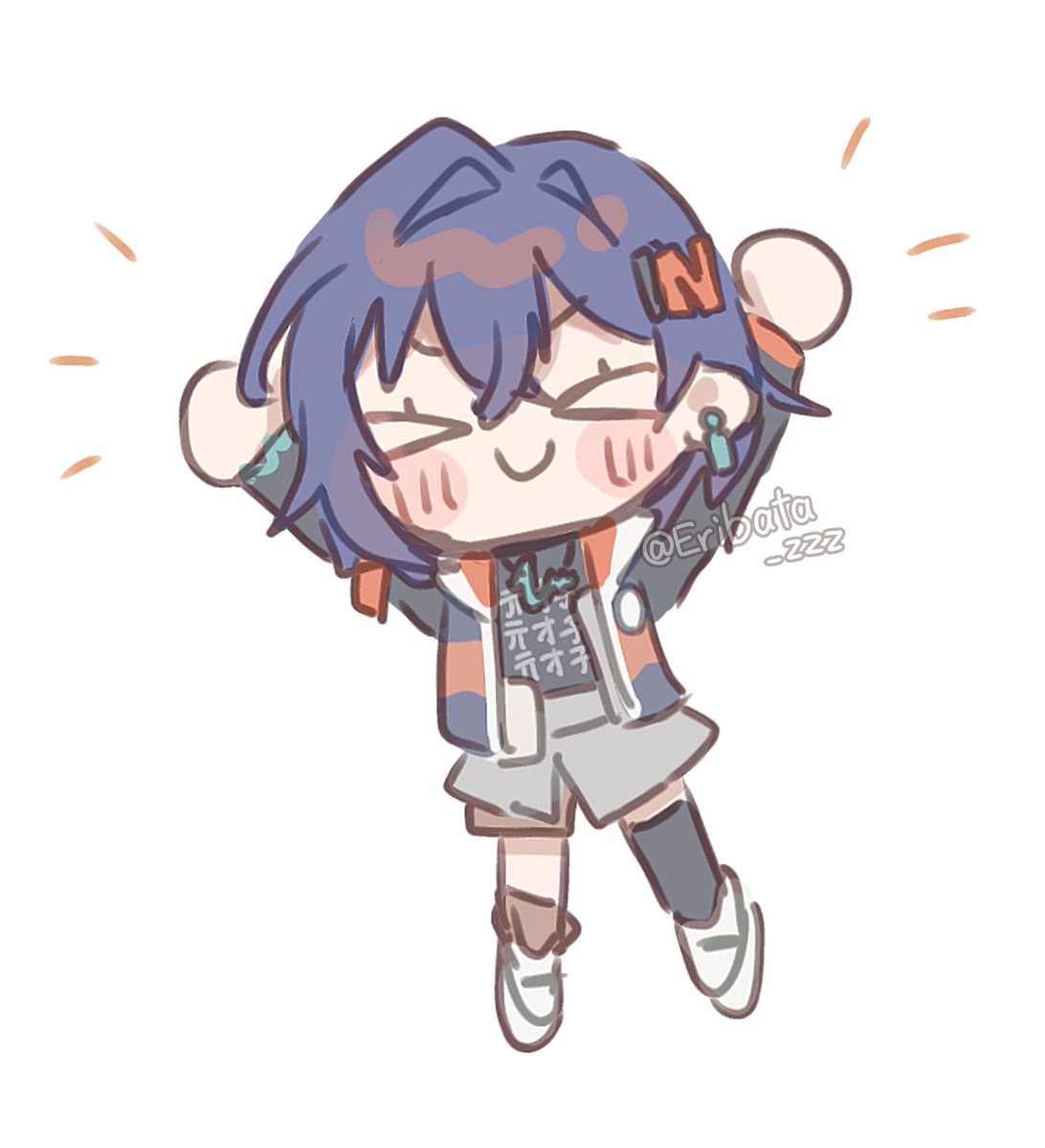 Eribata_zzz's tweet photo. #今月描いた絵を晒そう 
なんかちびキャラいっぱい描いた気がする！リンちゃんお気に入りです！🫶

あと来月の6日は私の誕生日だから祝ってください（（ https://t.co/N12NkfZu7a