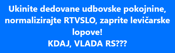 Marjanmark's tweet photo. Skrajni čas je že, da se ukine borčevske pokojnine, daste v stečaj RTV SLO in zaprete  komunistične tatove. https://t.co/Nn64zcIy5w