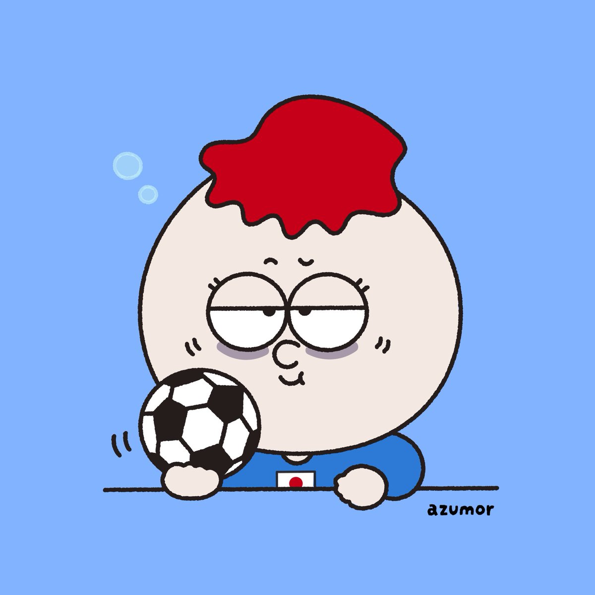 _azumor_'s tweet photo. リアルタイムで見たので
今日１日なんだか眠かった⚽️

でも見れて良かったー
すごくかっこいいなぁ⚽️🫶🏻

#イラスト #絵描きさんと繋がりたい #キャラクター #W杯 #illustration https://t.co/2WL8AWvFUG
