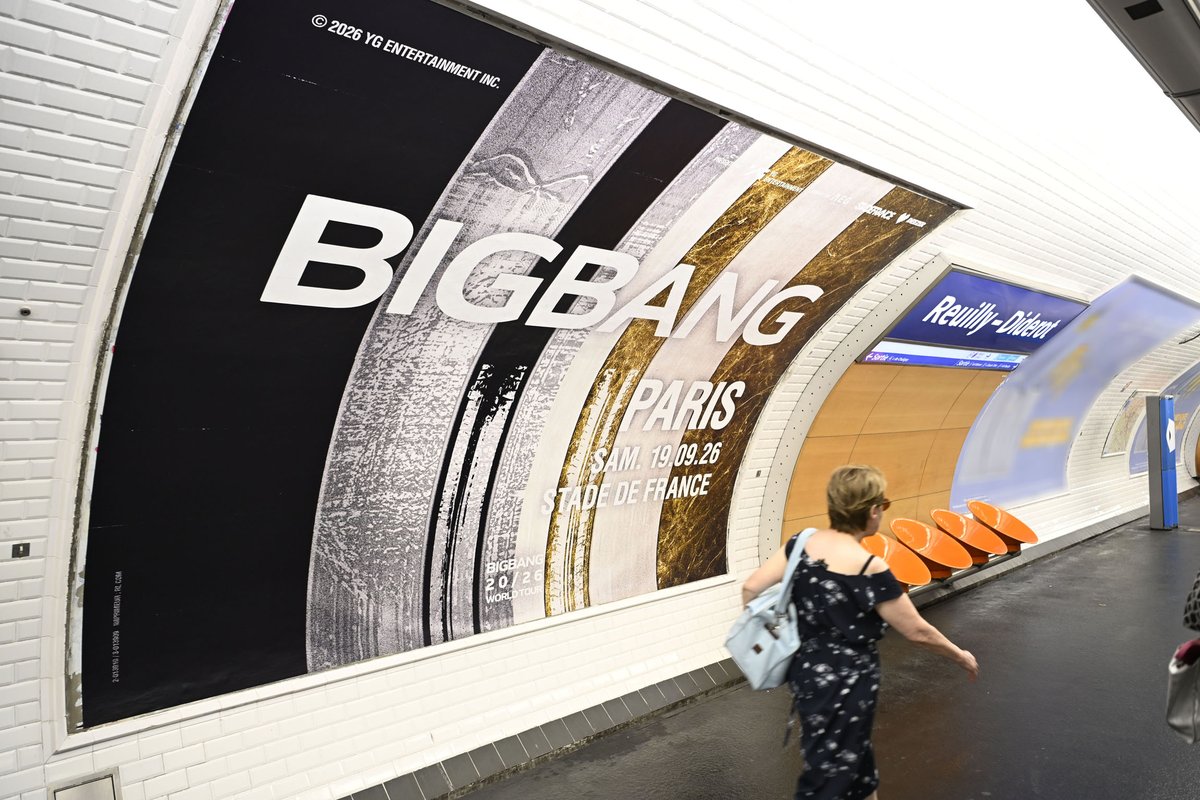 AEGPresentsFR's tweet photo. BIGBANG PARIS TAKEOVER 🔥

En attendant leur concert exceptionnel au @StadeFrance le 19 septembre prochain à l’occasion de leur tournée mondiale très attendue, @YG_GlobalVIP envahit les rues parisiennes 🤫

🎟️ https://t.co/2W1rP8RAwj https://t.co/DmOHEC81Zj