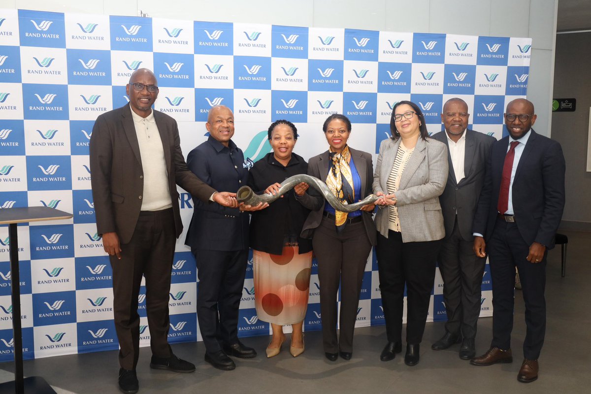 Rand_Water's tweet photo. A highlight of the occasion was the ceremonial blowing of the kudu horn—a uniquely South African tradition reserved for marking major corporate milestones, such as a company listing on the stock exchange or celebrating significant anniversaries. https://t.co/OyC8otnXAw