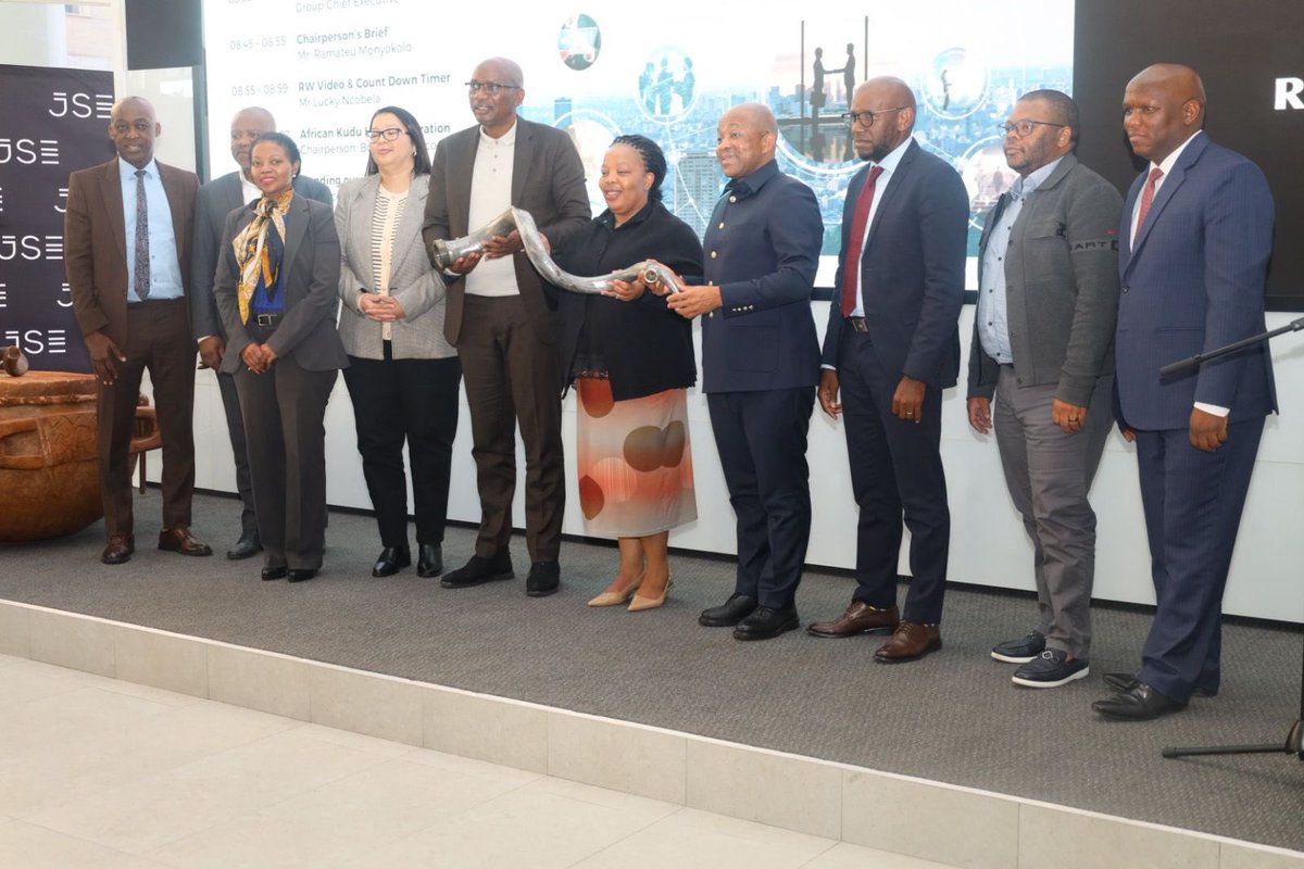 Rand_Water's tweet photo. A highlight of the occasion was the ceremonial blowing of the kudu horn—a uniquely South African tradition reserved for marking major corporate milestones, such as a company listing on the stock exchange or celebrating significant anniversaries. https://t.co/OyC8otnXAw