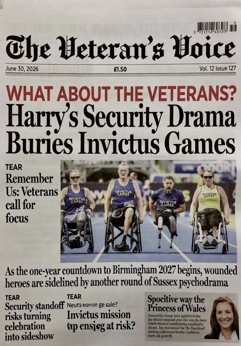 DeltaSassy's tweet photo. 🚨 𝐂𝐨𝐦𝐦𝐞𝐧𝐭𝐚𝐫𝐲: “𝐇𝐞𝐲, 𝐑𝐞𝐦𝐞𝐦𝐛𝐞𝐫 𝐔𝐬” Harry and Meghan's endless security and family drama is straight up sabotaging the Invictus Games and disrespecting the veterans it exists to serve.

The one year countdown to Birmingham 2027 should be about the wounded competitors, not Harry's security demands, reconciliation soap opera, or whether his wife and kids are coming.

This is selfish! The veterans who sacrificed everything are now background noise in the Sussex psychodrama. Where is Harry's respect and compassion for them? Clearly his personal family issues and security battles matter more to him than the mission he claims is his legacy.

Invictus is supposed to be about the athletes, not Harry's ego and media circus. Show up for the veterans cleanly, keep your family drama private, and stop hijacking the spotlight. The competitors deserve better than this nonsense! @piersmorgan @richardaeden @MeghansMole @StephanieSidley