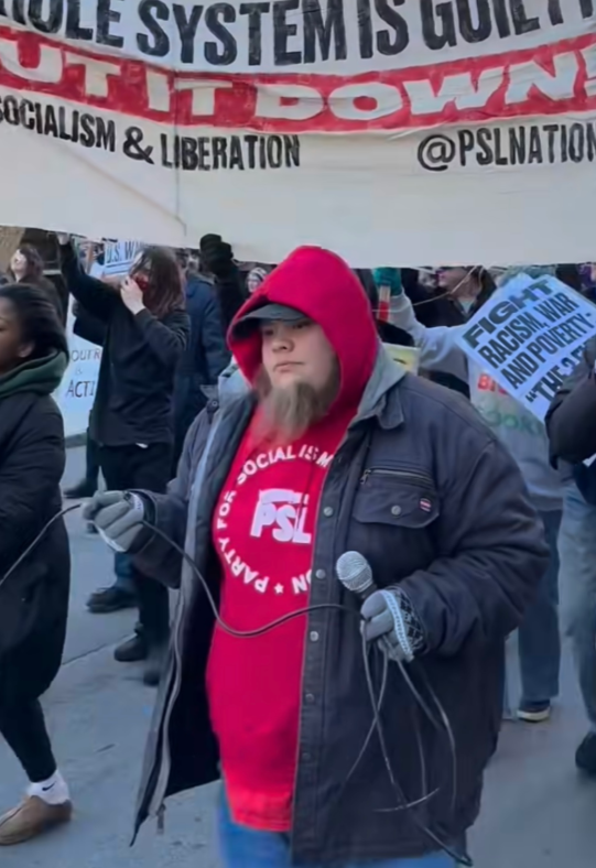 NizNellie3's tweet photo. 🚨  I think about this. A lot.

The Party for Socialism and Liberation (PSL) is an extremely dangerous Marxist-Leninist organization; a well-funded communist movement that began to target and recruit minors in high schools this past January and February.

With the nation finally waking from their slumber to Socialism/Communism, it's long overdue to look at educators who are allowing it to infect their schools.

Derek Edwards is the principal of Asheville High School. He allowed the PSL to operate on school grounds with his students, staging a protest against ICE.

The individual in the pic on the right, 'Comrade Cody,' is the ringleader of the PSL in Western North Carolina. 

These Communists had access to students cell phones, their emails, and class schedules. They were allowed to hand MINORS pre-made signs, and then led them in revolutionary chants. 

This is a federally-funded school district. They received $3.4 million in federal grants last year. That's $3.4 million to a district that allowed COMMUNISTS to train minors to protest federal agents.

What immediate strategies are the Department of Education, local FBI Field Offices, and the U.S. Treasury implementing to protect American children from this?

We need a plan. Fast.

@EDSecMcMahon @FBI @SecScottBessent 

H/T for video @mattvanswol