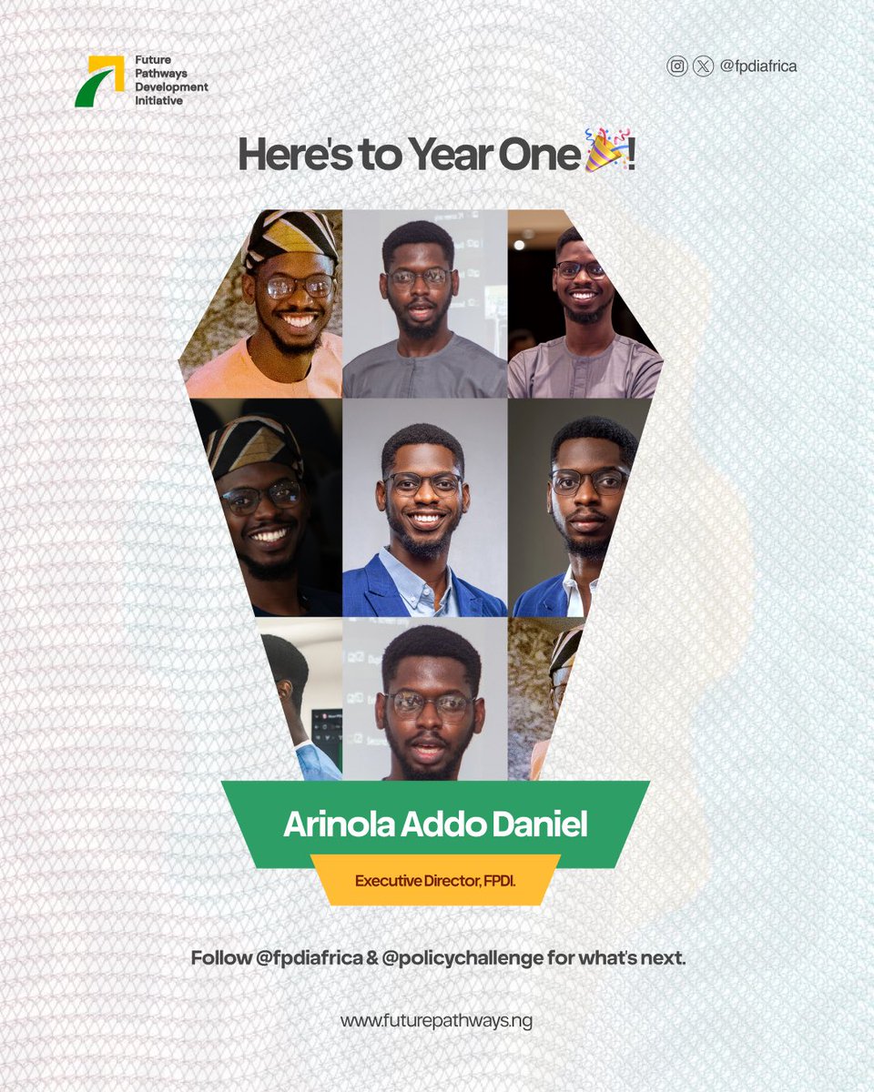 FPDIAfrica's tweet photo. Read the conversation. Get inspired. And see why we're only just getting started.
#OneYearIn #FPDIAfrica #YouthInPolicy #Leadership #PublicPolicy #ThePolicyChallenge #PolicyConferenceForYouth https://t.co/kzsJlmEo7X