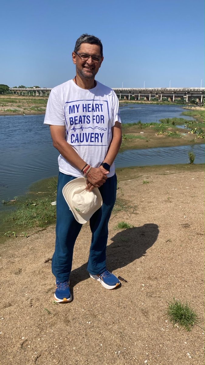 rajsitaraman's tweet photo. Namaskaram! Completed walk from Poompuhar to Tiruchi on 27th June ( 7 days ,150 km) - FundRaising for #CauveryCalling https://t.co/waSUd90zPc