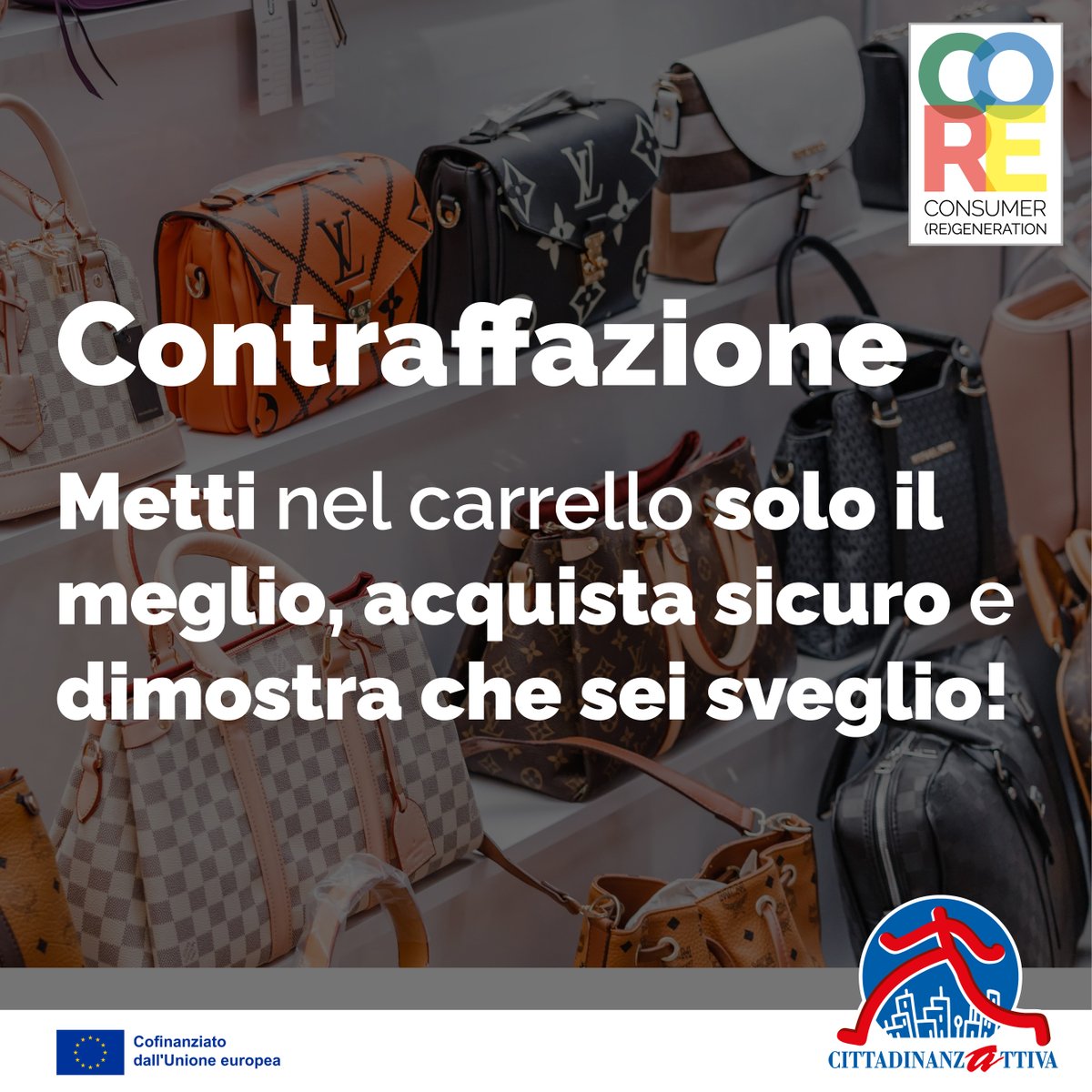 Cittadinanzatti's tweet photo. Prezzo troppo basso = affare o campanello d'allarme?
Un prodotto #contraffatto può sembrare identico all'#originale, ma non offre le stesse garanzie di qualità e sicurezza.
Metti nel carrello solo il meglio, acquista sicuro.
👉Approfondisci: https://t.co/XKQTYojyOH
#CoRe https://t.co/tPXK3RvYdy