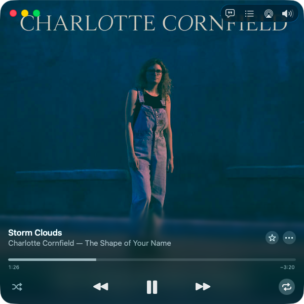 lnrrlnr's tweet photo. [The Shape of Your Name / Charlotte Cornfield]
2019年。カナダのSSWによる3rd。インディ〜フォークの系譜の穏やかで乾いた質感、声の揺れや小さな言い回しが強く残り、繰り返し聞くほど細部の美しさが見えてくる一枚。是非。
今日もお疲れ様でした。今宵もよい夢を🌙
#今日のおやすみミュージック https://t.co/KOvFqW95QP