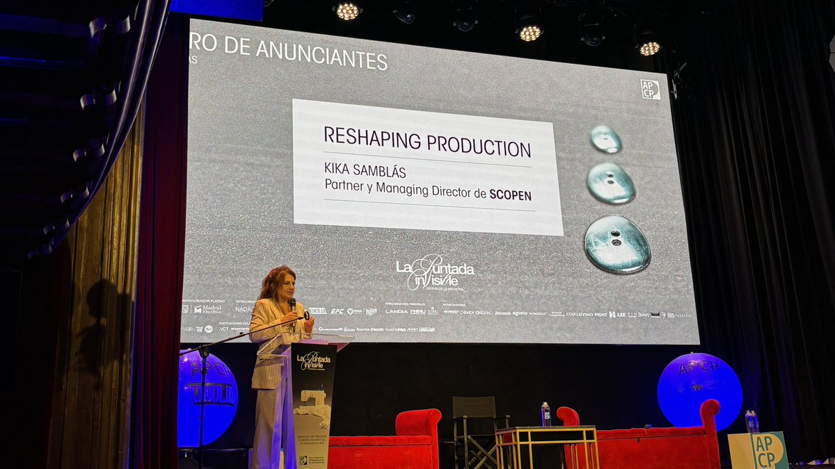 elpublicistacom's tweet photo. Hoy estamos en ‘La puntada invisible: detrás de la insdustria’ de la @APCineyPubli, celebrando los 20 años de la asociación en un encuentro que habla de la industria, de talento y futuro https://t.co/UjxuYOXKFU