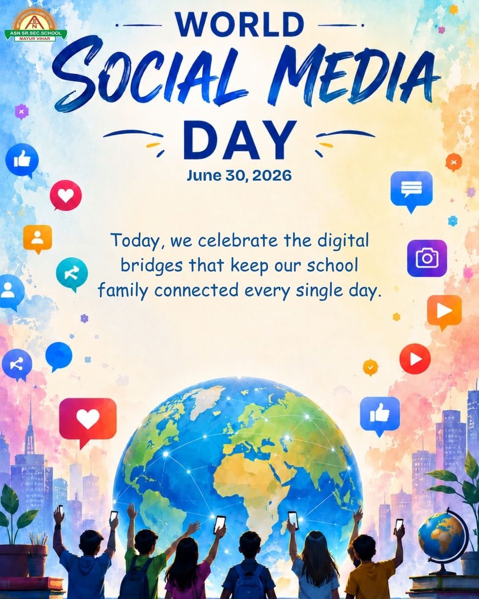 AsnSenior's tweet photo. 🌐 World Social Media Day 🌐
Connecting people, sharing knowledge, and inspiring change—social media has transformed the way we communicate and learn. Let’s use it responsibly and spread positivity online. 📱✨
#WorldSocialMediaDay #SocialMediaDay #DigitalCitizenship #ASNSchool https://t.co/Pb8Vq85mpw