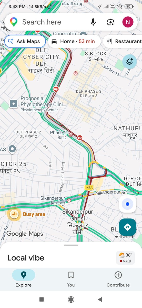 nitingarg66's tweet photo. Sikanderpur ghosi chowk Nathupur road heavy traffic jaam @TrafficGGM @DC_Gurugram @NayabSainiBJP @csharyana https://t.co/jf7tVKwkDi