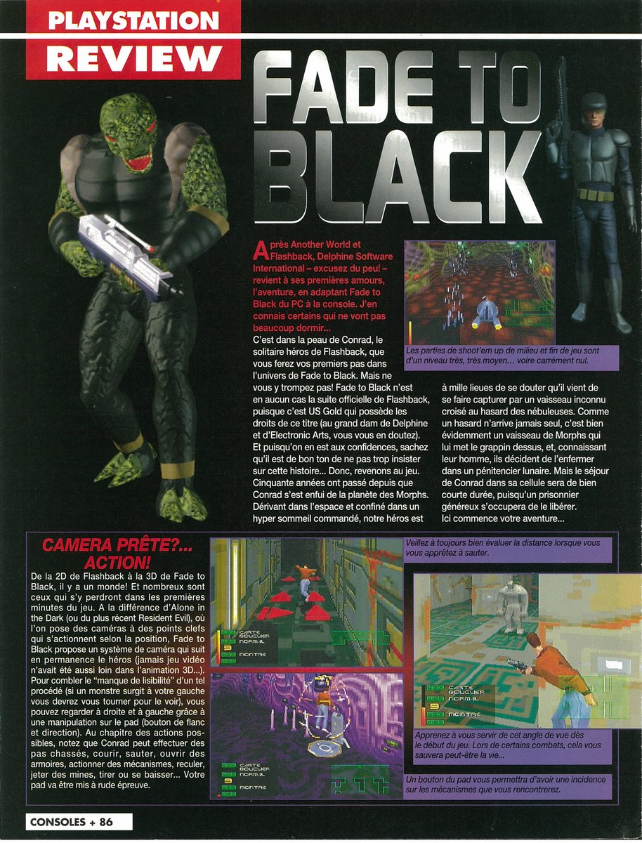 AllmightoFranky's tweet photo. #Nostalgeek,on continue avec le feuilletage du #ConsolesPlus de juin 1996!Les tests avec ici #FadeToBlack la suite de #Flashback sur la #Playstation!#retro #retrogaming #oldschool #80s #90s 1/5 https://t.co/5bjl352IJP