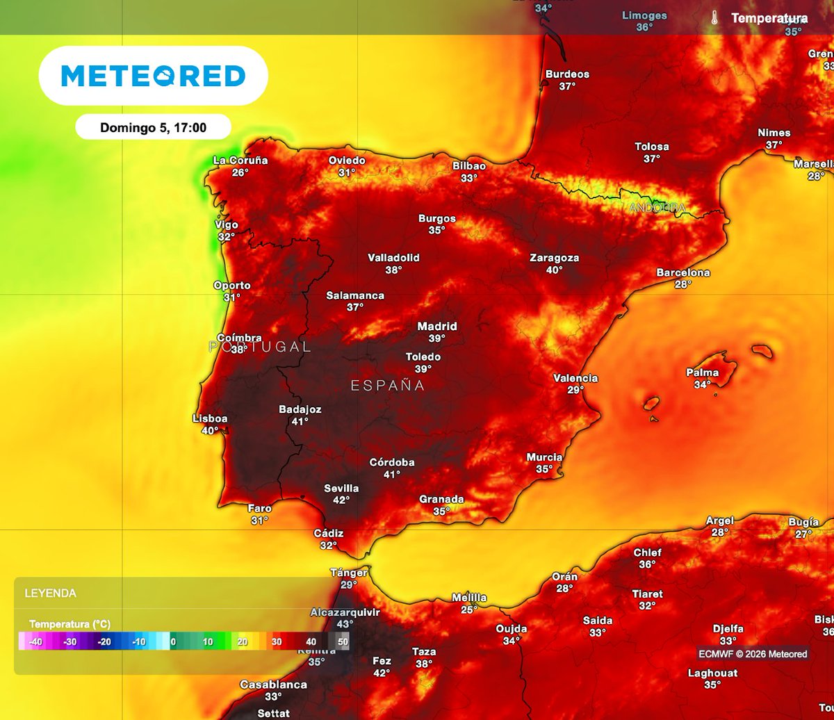 MeteoredES's tweet photo. 🗺️🌡️ Calor "made in Spain"
Se aproxima otro domo de calor pero con características especiales, te las contamos 👇
https://t.co/bvzD1TBgW0 https://t.co/YlSqlIBHqf