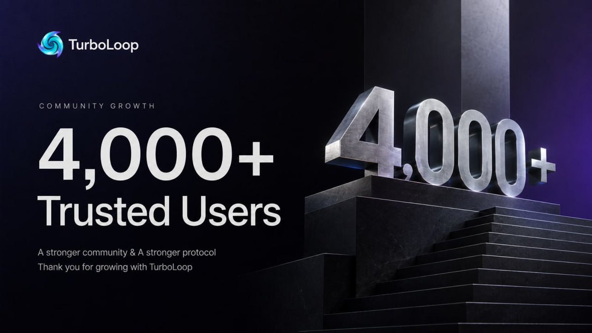 TurboLoopTeam's tweet photo. 🎉 4,000+ USERS STRONG 🎉

✨ Thank you for trusting the future of automated DeFi. Together, we are building a sustainable and secure ecosystem on BNB Smart Chain!

🔔 Telegram: https://t.co/mSmiHUerZF

🚀 JOIN THE REVOLUTION TODAY https://t.co/nLDPv74WKI