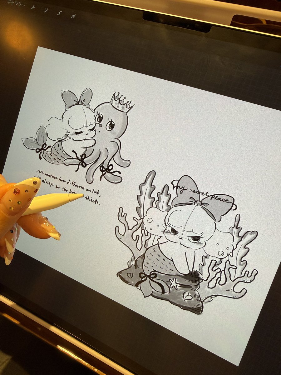 wan_wan_cafe's tweet photo. もこみさんのラフでござる🪸

#イラスト
#イラストレーター https://t.co/beiQJiKj3H