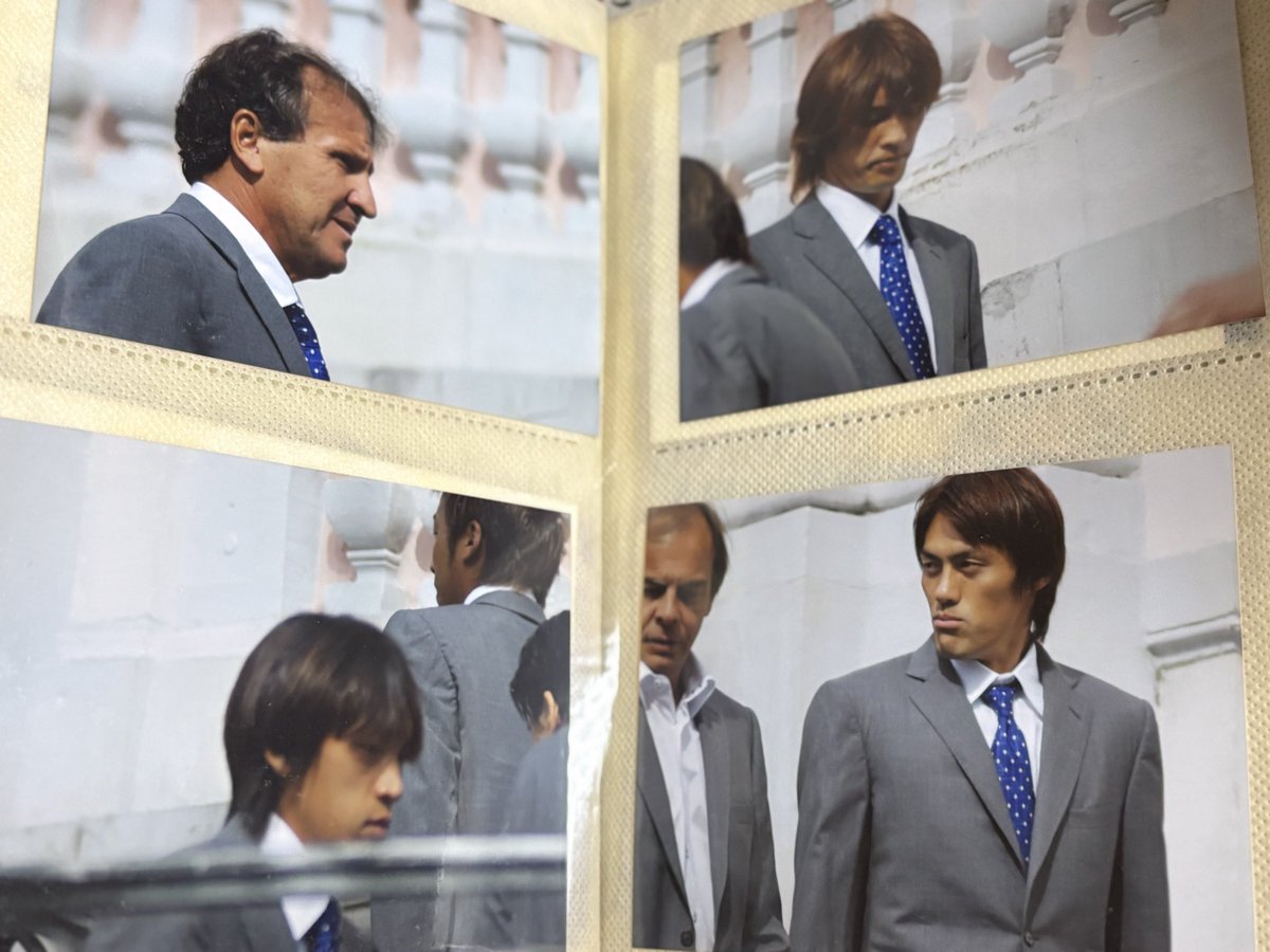 sinoco05's tweet photo. サッカーW杯⚽️
娘も2時から起きて観戦するくらいハマったので、ドイツW杯を観に行った時の写真を見せました。日本対ブラジル、フランス対トーゴ。懐かし〜。ロナウジーニョ、カカ、ロナウド🤭アンリ！ジダンを観に行ったのにカードもらって出られなかった思い出…。
ヴェンゲル監督もいらしたのよね。 https://t.co/sSmntVr7ha