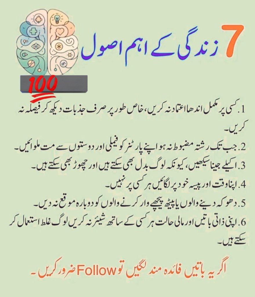 AwazFowllo's tweet photo. کسی پر اندھا اعتماد نہ کریں 💖💖💖 https://t.co/WOM8Yw9cgG