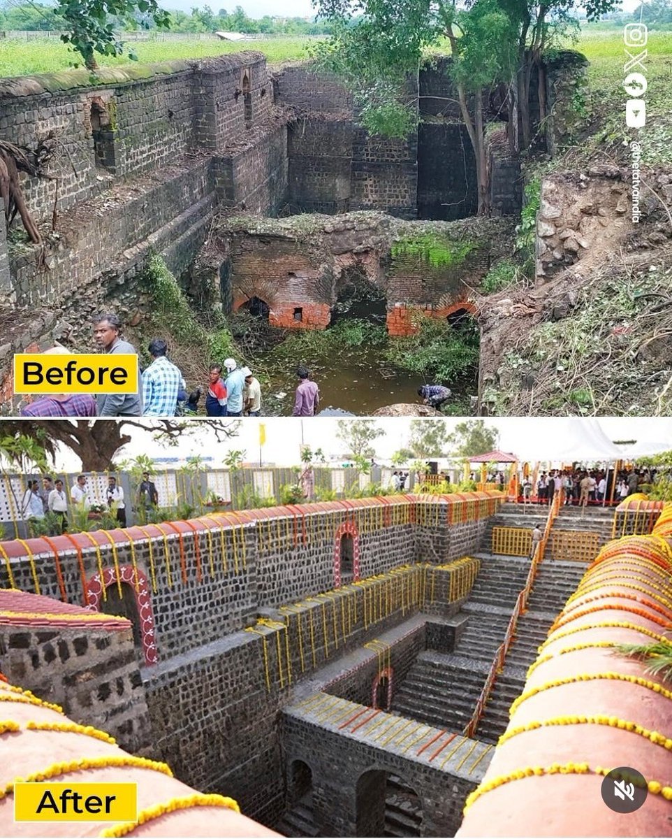 India_Builds's tweet photo. Indore's 300 yr old historic Stepwell Built By Devi Ahilya Bai Holkar Has Been Restored And Beautified https://t.co/FznRHl6WYG