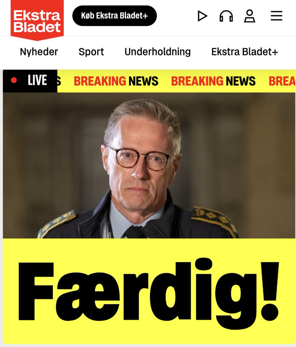 MikeHuntHurts89's tweet photo. Embedsværkets kloakprop Thorkild Fogde er færdig som rigspolitichef.

Efter minkskandalen burde han være blevet skyllet ud af systemet for længst.

Men sådan fungerer statens septiktank ikke. Fiasko bliver ikke fjernet. Den bliver pumpet videre, parfumeret, omdøbt og genansat med ny titel.

De kalder det en rokade.

Mike kalder det kloakvand på champagneflaske.