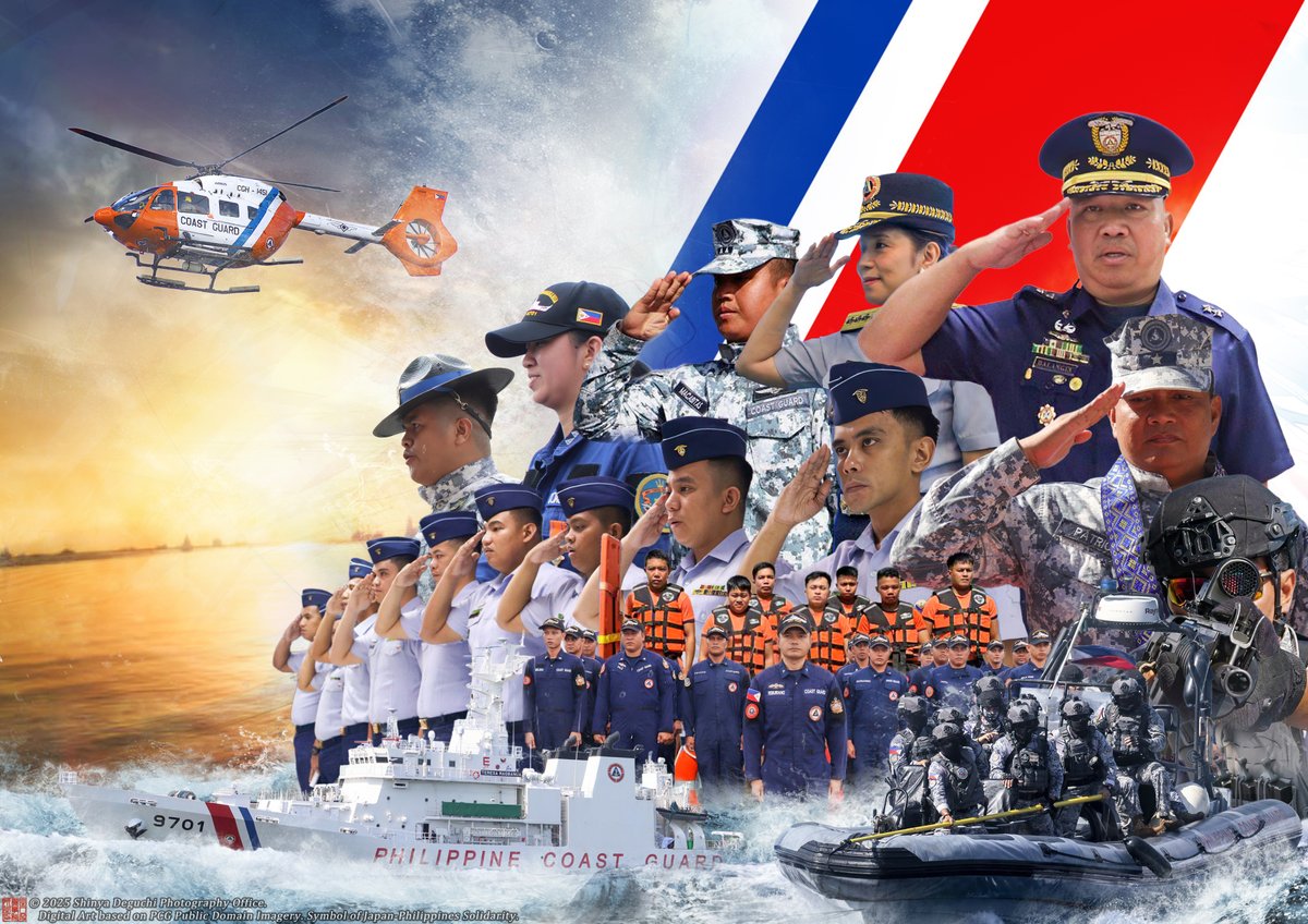 deguchiphoto's tweet photo. 昨年末にpublic domain写真を用いて制作した 
#USCG （アメリカ沿岸警備隊）および、
#PCG （フィリピン沿岸警備隊）デジタルアート。

固定概念や「自国」に固執せず、

世界に目を向けると、これまでとは違う様々な価値観や概念が見えてきます。

追伸：この分野の作品はもう作ることはありません。 https://t.co/Vse8qN68QE