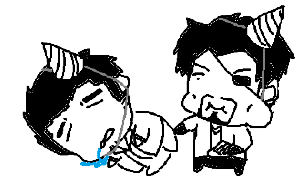doomiwimbleton's tweet photo. daily kazumaji 68: aftermath from yesterday's party... (i  got knocked out so hard i couldn't post yesterday) https://t.co/QOUrFG1YOK