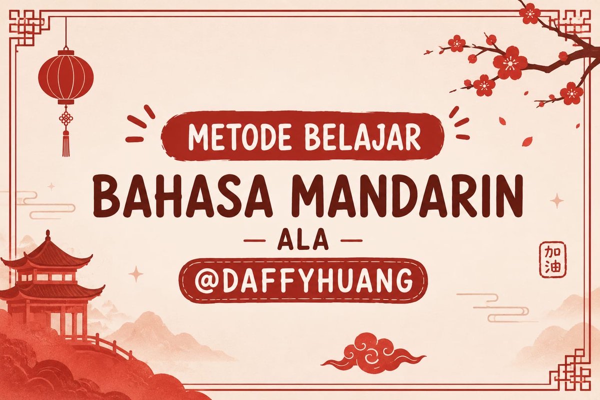 daffyhuang's tweet photo. METODE BELAJAR BAHASA MANDARIN ala @daffyhuang
一dari 0 sampai lulus HSK 5 dalam waktu 2 tahun

disclaimer
我想通过我的经历鼓励大家，希望大家都能找到最适合自己的学习方法。 https://t.co/EWWOh8zuhR