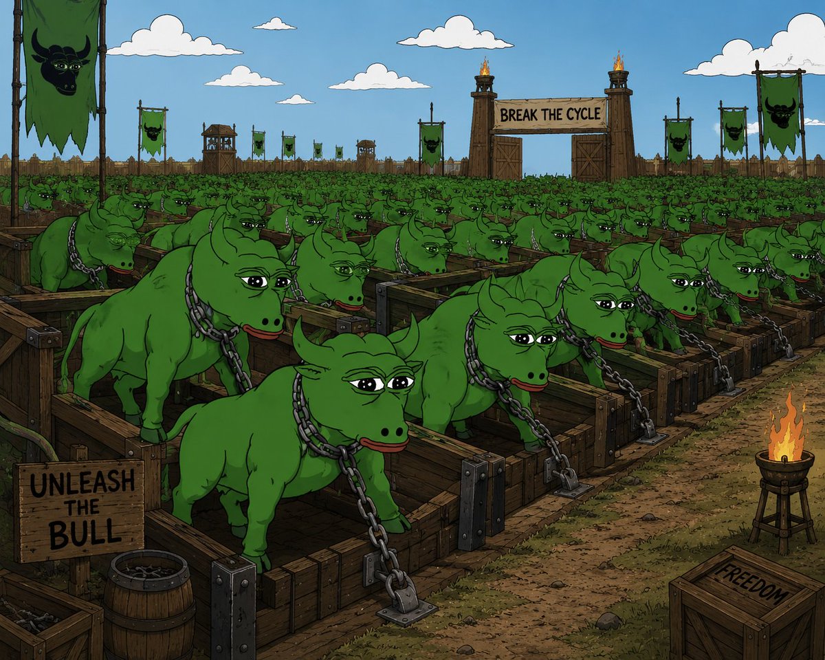 BullFrogPepe's tweet photo. It's time to break the chains

The trenches have been waiting for this

#UnleashTheBull

$BEPE 

CqzWnaG6FBvSR8xysUGswnQpdM8sTGzMeFbfs9kTKeWN https://t.co/jXilc6fmVr