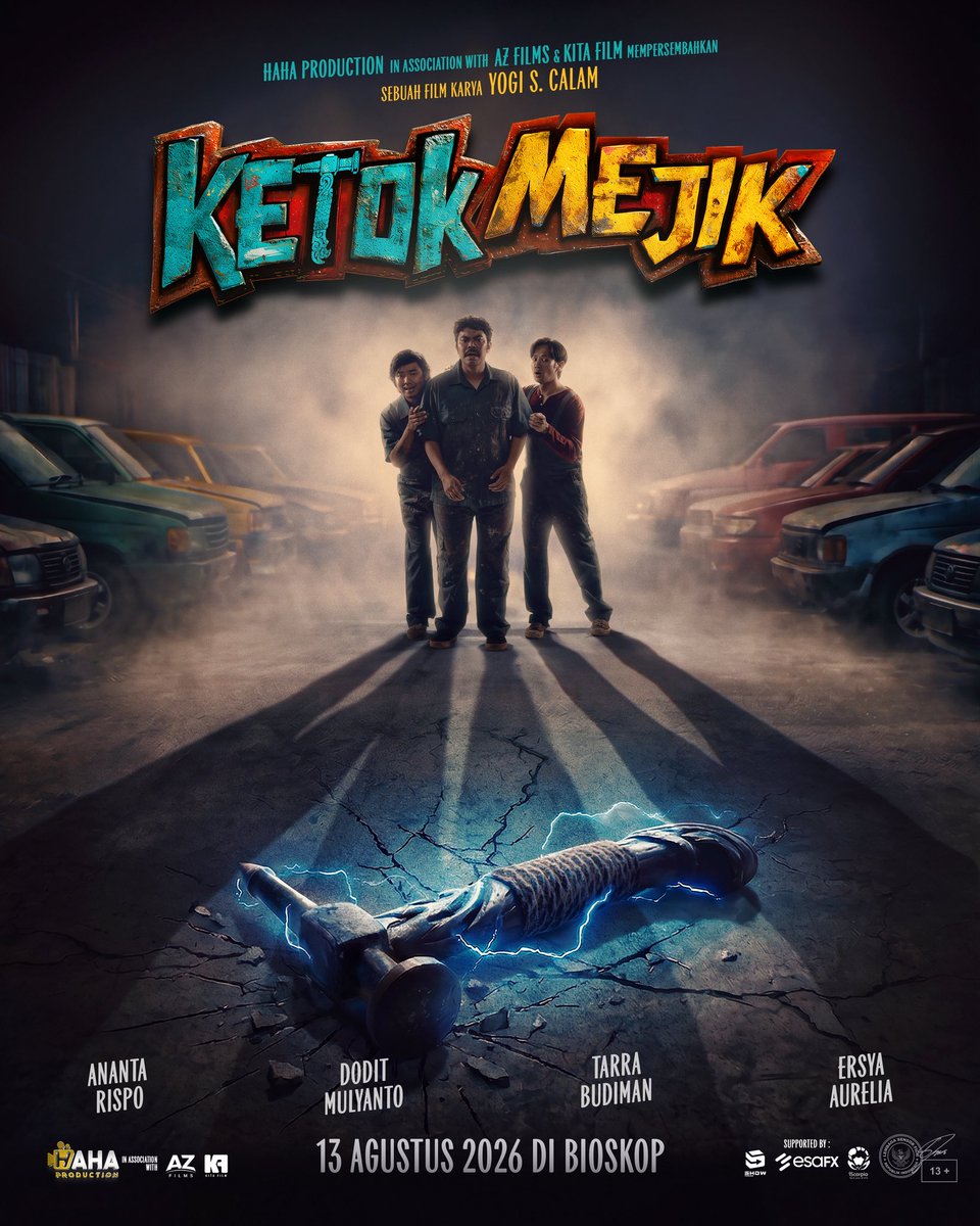 anantarispo's tweet photo. Bismillah official teaser poster film “ketok mejik” 13 agustus 2026 di bioskop https://t.co/WNzZDqFdvq