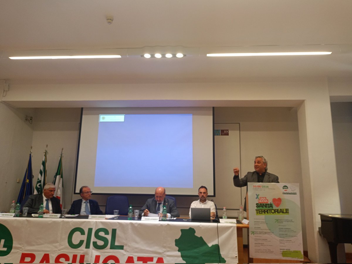 cislFPbas's tweet photo. La CISL FP di Basilicata per una nuova sanità territoriale intervento del segretario generale della @cislfp @CislNazionale https://t.co/56YLj9hWvk