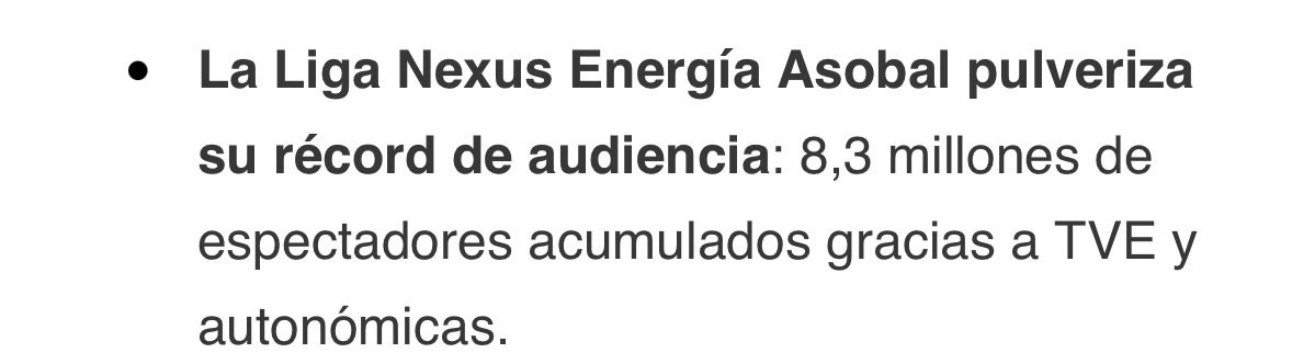 ignacasillas13's tweet photo. Y nosotros cada vez poniendo más trabas y aranceles a las retransmisiones. ¿En serio queremos hacer crecer el cortijo?
A mí me parece más bien lo contrario.

Fuente: Club 343 Newsletter

#furbito #nosestaisdejandomorir https://t.co/PzsC3lgoSp