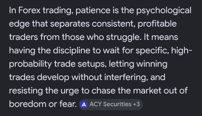 Cyber_Traders's tweet photo. Patience in itself is an EDGE.
#forex https://t.co/waxff5FpQx