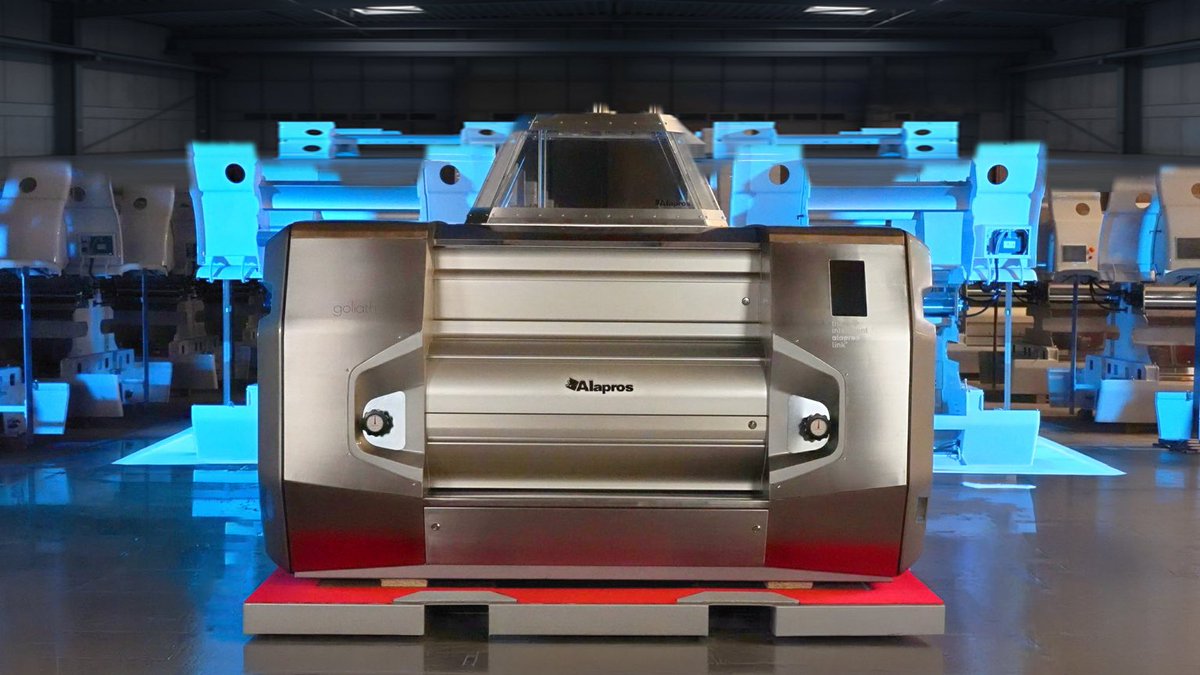 AlaprosGroup's tweet photo. GOLIATH has officially made its debut at IDMA 2026.

We would like to thank everyone who visited the ALAPROS stand and showed such incredible interest in our next-generation roller mill.
Your feedback, enthusiasm, and support made the launch even more special.
The journey of GOLIATH has just begun.

#GOLIATH #ALAPROS #IDMA2026 #Milling #FlourMilling #Innovation #FoodProcessing