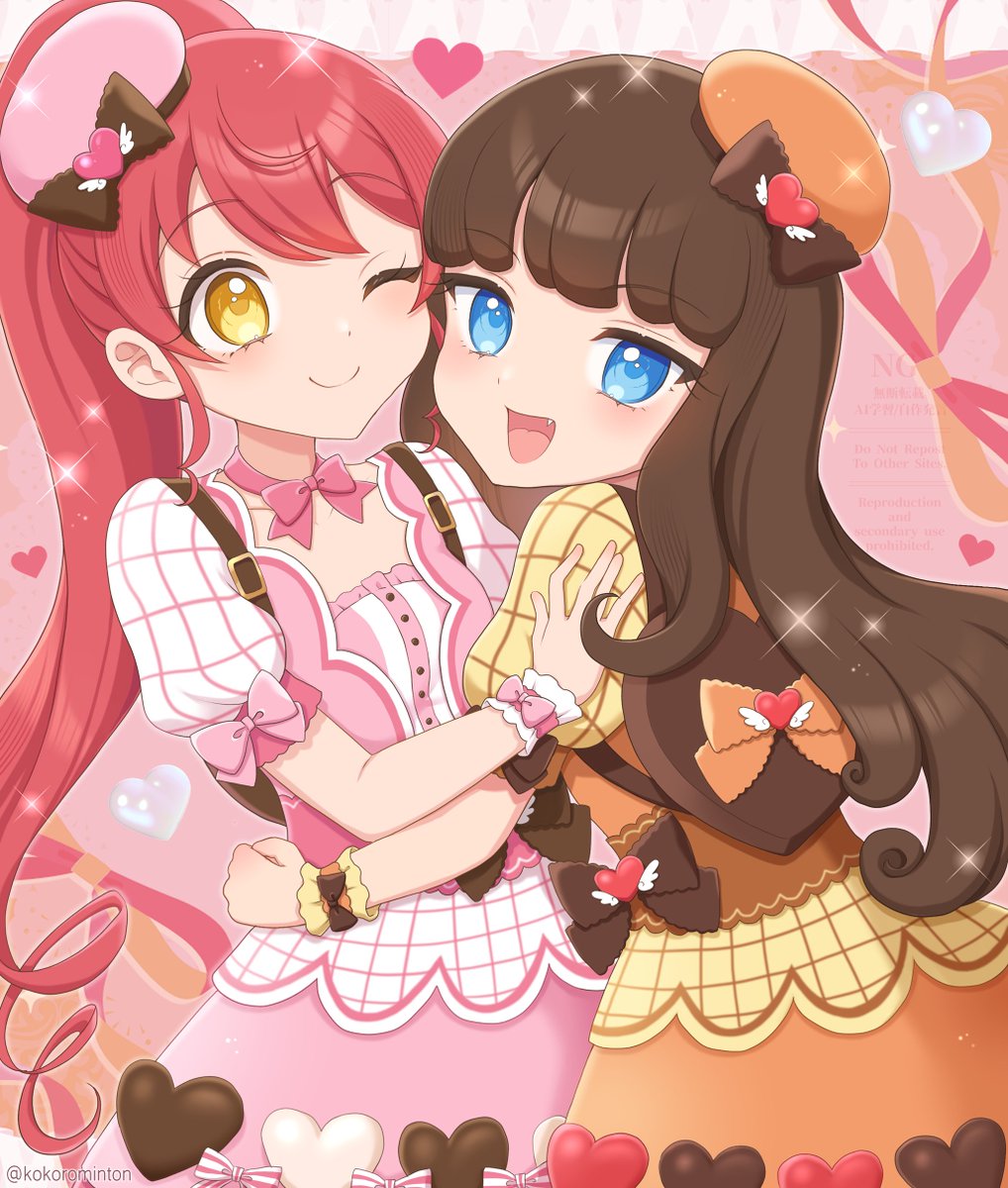 kokorominton's tweet photo. 🩷みかん ＆ あろま🧡
 #pripara https://t.co/CHfenS2Pu8