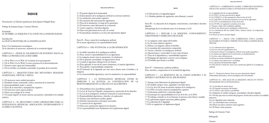 JesusIgnacioDR's tweet photo. 🦾Realidad sintética –libro de @MarcoMarsili1 que he tenido el gusto de traducir y editar en español– acaba de ser publicado!
#HumanismoDigital
#ActIA
#GobernanzaAlgorítmicaGlobal
#ÉticaIA

Disponible en:
🛒Amazon: https://t.co/fsW7rggaOc
📚Intra Edizioni: https://t.co/XxHlXIf45B https://t.co/lU8nI97Fu3