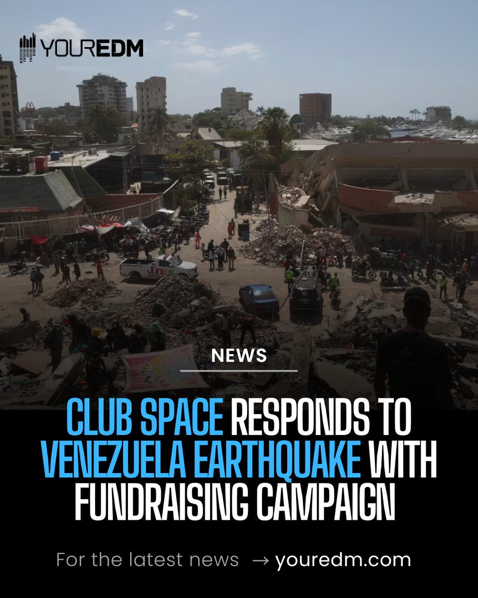 YourEDM's tweet photo. @clubspacemiami  Launches Community-Wide Relief Campaign Following Venezuela Earthquake. 

https://t.co/Jvi7wP0raD https://t.co/4jp7tijoMv