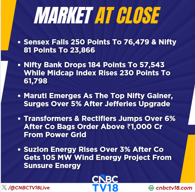 CNBCTV18Live's tweet photo. #MarketAtClose | #CochinShipyard, L&T Finance, #Nykaa, #AlkemLab, #BhartiHexacom are top #Nifty gainers
#DixonTech rises 1% on reports of imminent government approval for #VivoJV
#NSE advance-decline ratio at 1:1
Here's more👇 https://t.co/W2cPmYxAoG