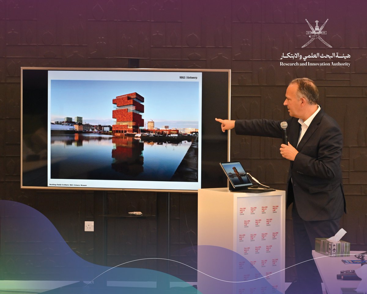 RIA_OMAN's tweet photo. Following the meeting, Mr. Michiel Riedijk presented the final conceptual design to the Mawarid team and several RIA employees, showcasing the project’s key outcomes and proposed architectural vision through a series of visual presentations highlighting the building’s architectural identity and intended functions.

The presentation also provided an overview of international best practices and standards for research facilities specializing in genetic resources and biodiversity. The proposed design emphasizes inspiring spaces for research and innovation, healthy and sustainable work environments, and interactive public engagement facilities that raise awareness of the Sultanate of Oman’s rich biodiversity and the importance of conserving its valuable genetic resources

@IPMOman 
@mawaridom