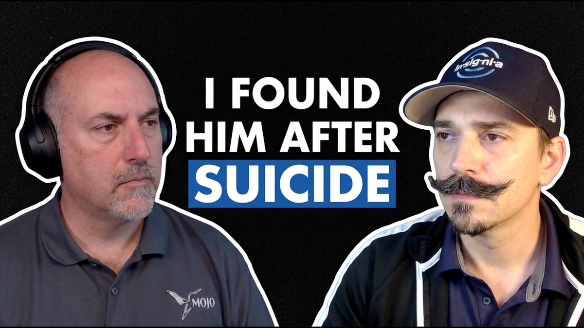 MichaelOrlowski's tweet photo. Imagine what it's like to find your best friend in the world dead.  In his room.
From suicide.   
Imagine the impact on everyone from Bernie, to friends, and family.
Today's episode of Mojo, Motivation & Mental Health is a gut wrenching story that Bernie DeSantis III has turned into positive ways to help others, to prevent suicide and to save lives.   Learn how you can too.

https://t.co/ttM7gZOStm 

https://t.co/6sAopki67N