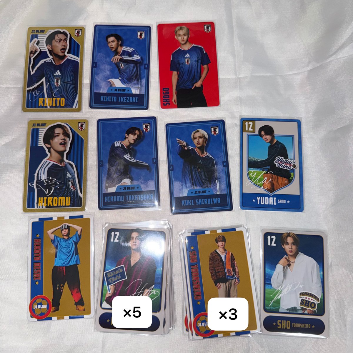 ___heesk's tweet photo. JI BLUE OFFICIAL GOODS 交換 
トレカ フォトカード

【譲】画像1枚目
(池崎田島髙塚白岩佐野西與那城)

【求】画像2枚目 金城
スタンプの付いていないもの
郵送希望
お気軽にお声掛けください。

#JIBLUE交換 #INI交換 #JO1交換 https://t.co/ZGvOnV6Wu1