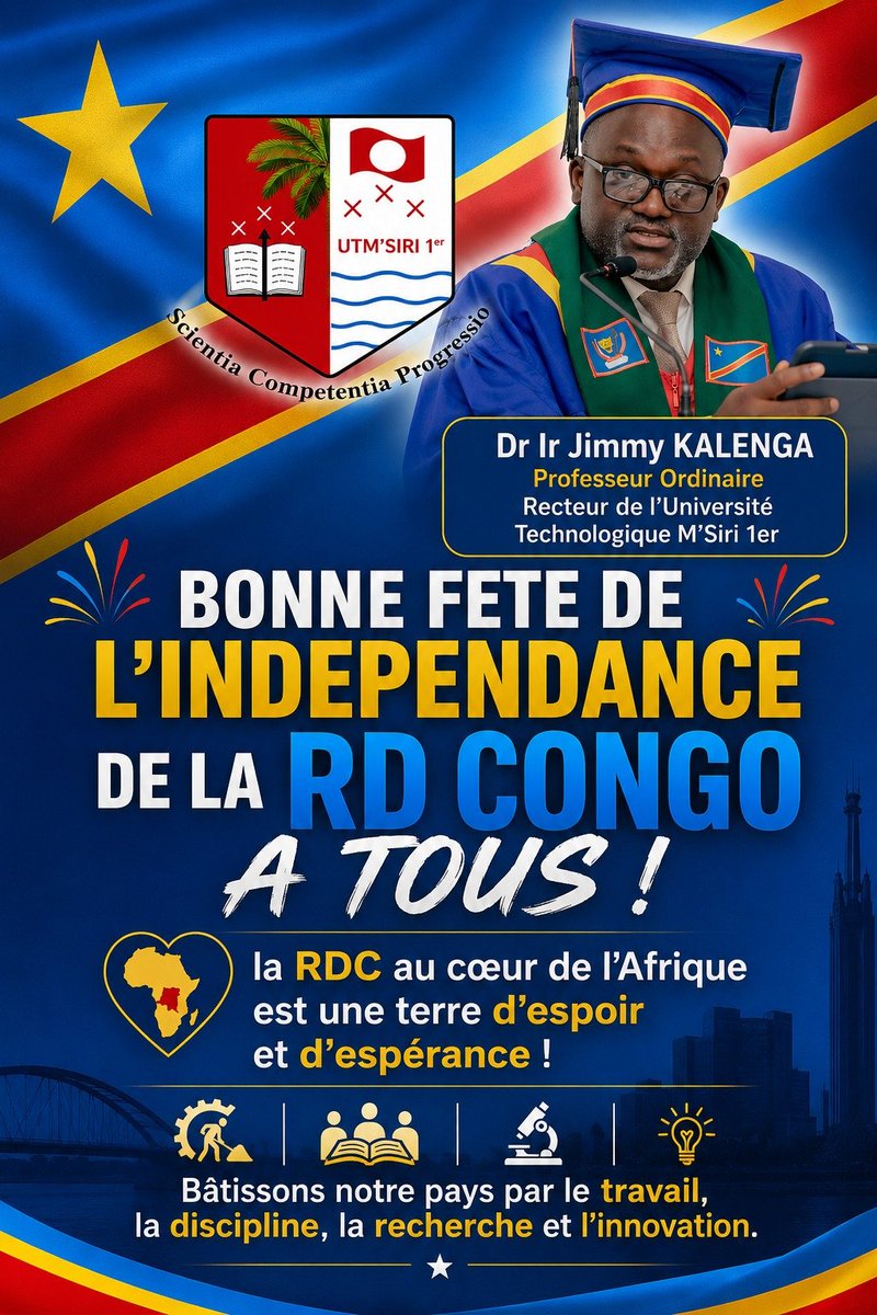 JimmyKalenga3's tweet photo. Bonne fête de l'indépendance de notre RDC,  le cœur de l'Afrique. https://t.co/vMetL3sbjV