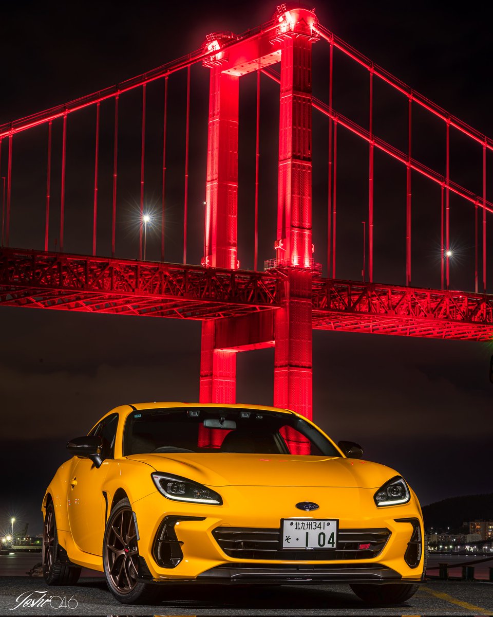 046_toshi's tweet photo. ■BRZ × 若戸大橋🌉
夜の若戸大橋🌉は最高ですね✨️ https://t.co/NyQvHNfxjk