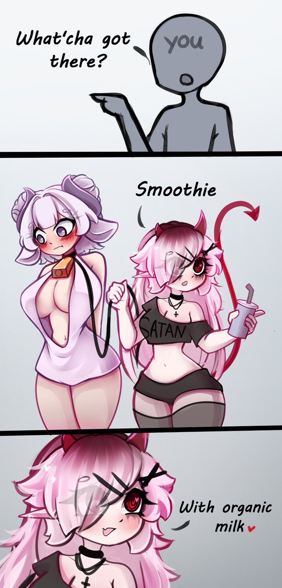 SatinNotSatan's tweet photo. What kinda milk do you use with your smoothies? 🥛 https://t.co/0NCtYBw0Yc