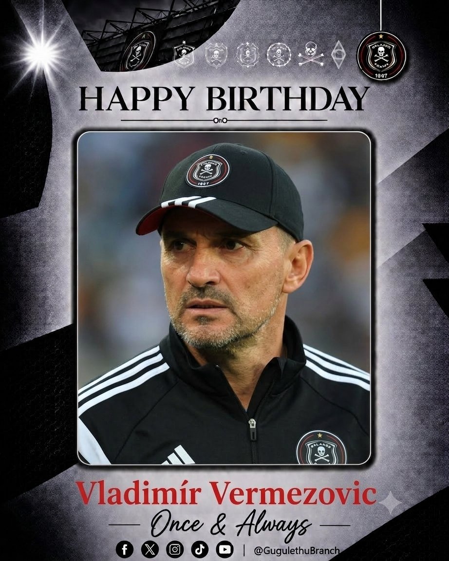 GugulethuBranch's tweet photo. 🥳 𝐇𝐀𝐏𝐏𝐘 𝐁𝐈𝐑𝐓𝐇𝐃𝐀𝐘 | Wishing Vladimír Vermezovic 🇷🇸 a Happy Birthday! 🎉 🎂 🎁
🏴‍☠️ #UpTheBucs | #OnceAlways ⚫️⚪️🔴⭐ https://t.co/8CvuvQ8SyW