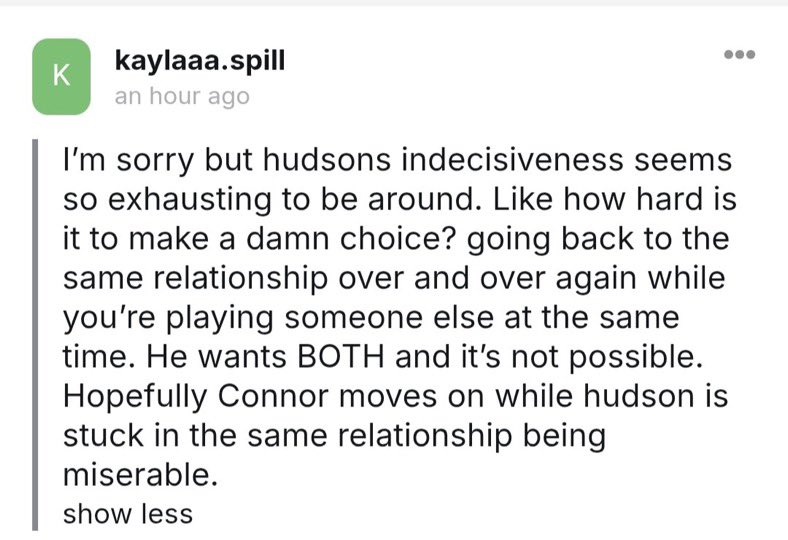 ctrlhuds's tweet photo. 4.3k followers from pretending to like hudson when you say the same nasty things that haters do https://t.co/vN9d7FTZ0p