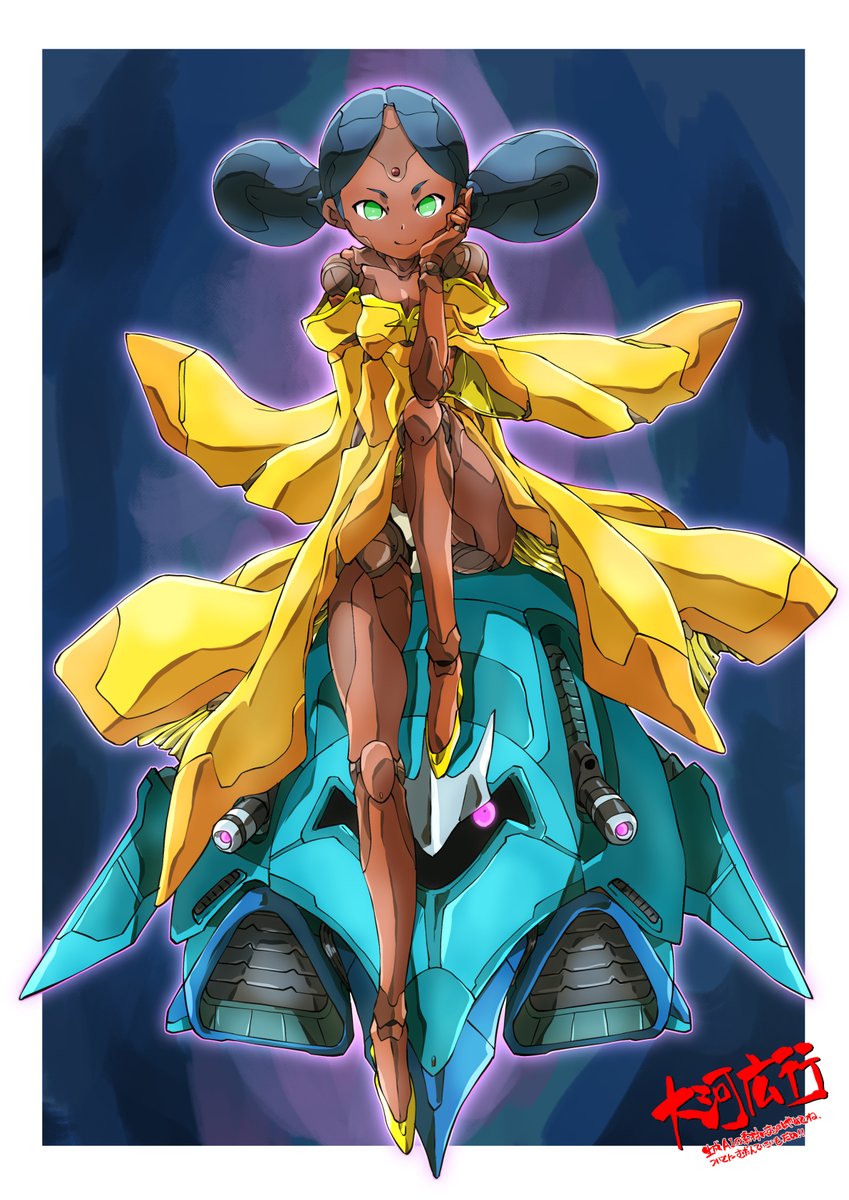 まるで宇宙空間を彷彿とさせられる　豪州の美麗ツチハンミョウ 今月描いた絵を晒そう 3/5 このロボ娘ララァは結構気に入ってます