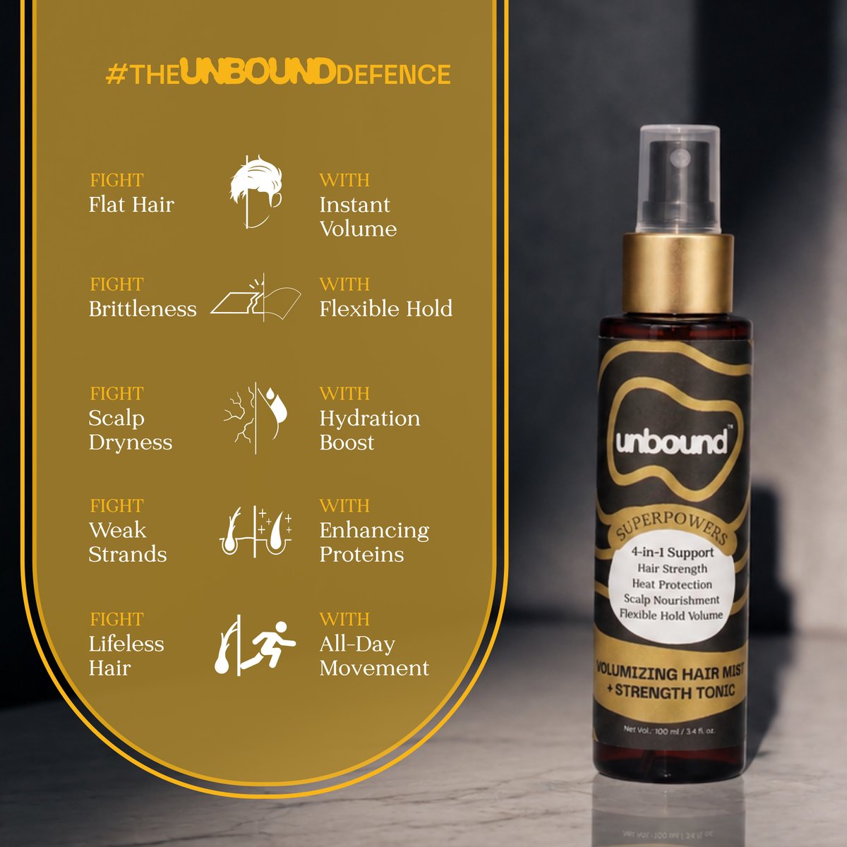 the_unboundlife's tweet photo. Hair products have become weirdly complicated.
So we built a styling mist for men that gives them volume, flexible hold, scalp nourishment, and hair strength.
Meet Unbound's Volumising Hair Mist + Strength Tonic, packed with 4-in-1 benefits.
#BuiltForMen #UnboundLifestyle https://t.co/wvsZRNDhmf