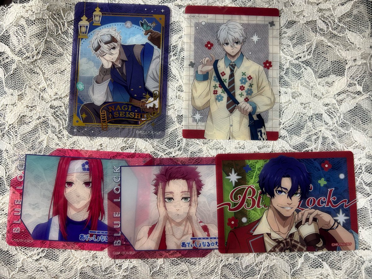108_ban's tweet photo. 【交換】ブルーロック ふぁぼカ 17 ピクチャーム

〖譲〗 ふぁぼカ: R凪 千切 冴
ピクチャーム:凪 愛空
〖求〗潔 (画像2枚目参照)

✻なるべく同種同士でのご交換希望です
(提示している画像内でしたら組み合わせ次第でご検討)
✻箔押しは箔押し同士

郵送📮でのご交換
お気軽にお声がけ下さい https://t.co/ry7aFHeC69