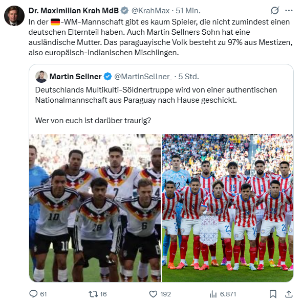 ben_brechtken's tweet photo. Hier sieht man die Trennlinie zwischen legitimer rechter Politik und destruktivem, dummem und ekligem Rassismus. https://t.co/2bmiiDqQHq