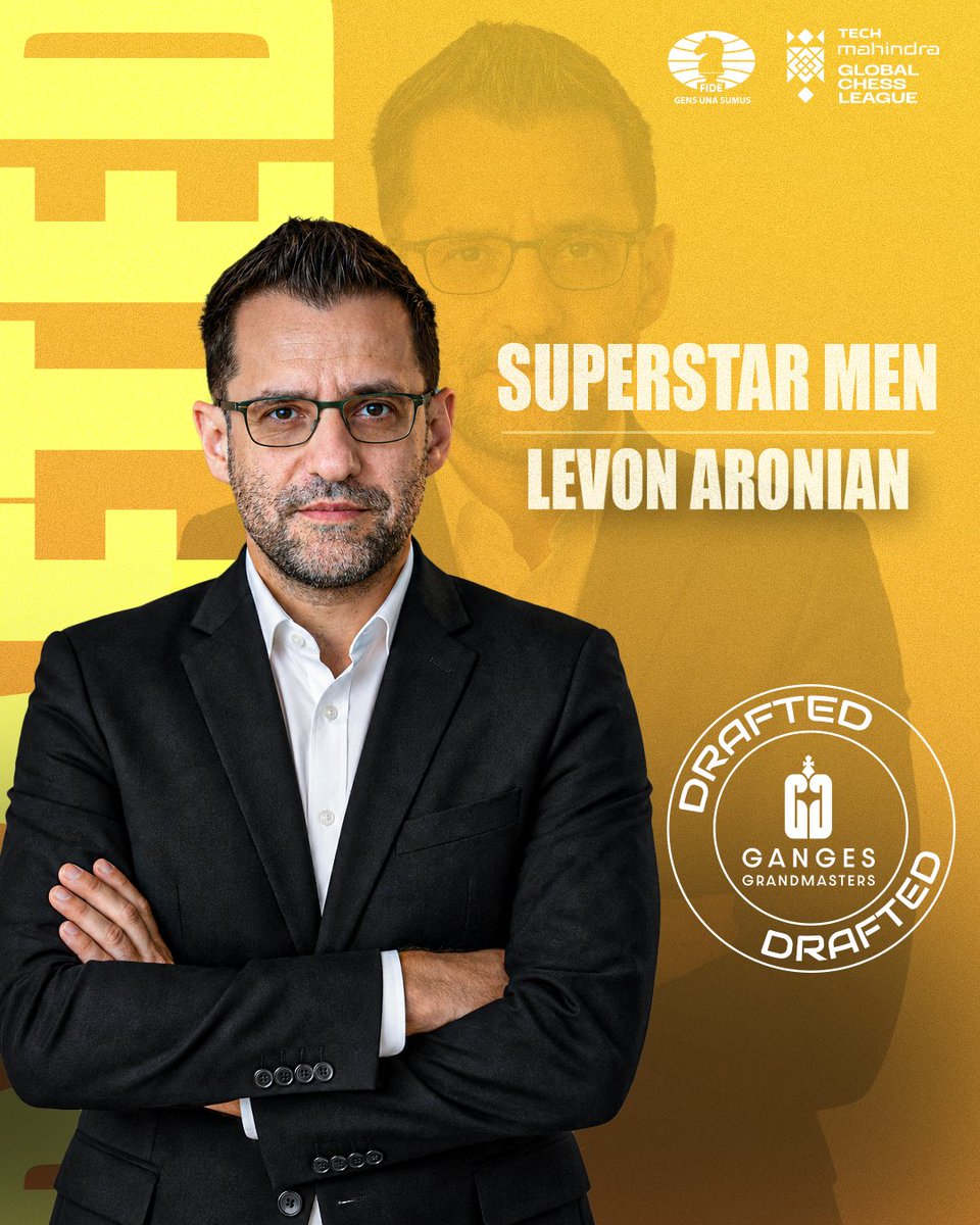GCLlive's tweet photo. From Nepo and Aronianโs big-match aura to Leonโs young spark, Ganges Grandmasters bring experience and energy on the board โ๏ธ๐ฅ
#BeyondTheMove #TechMGCL #GlobalChessLeague https://t.co/0GnHOSE8qP
