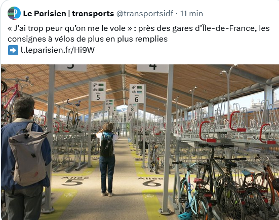 JCQDSE's tweet photo. Désinformation ridicule, encore et toujours :

Le parking vélo géant de la Gare du Nord (5 millions d'euros) affiche en permanence 900/1000 places vides, sur 1 186. C'est un éléphant blanc caricatural. 

(Et pendant ce temps les écoles, EHPAD et HLM sont sinistrés.) https://t.co/41ox8QiN2k